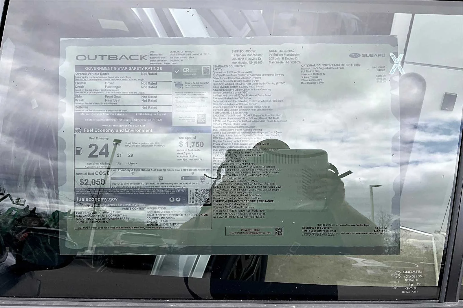 New 2026 Ice Silver Metallic Subaru Limited XT image 19