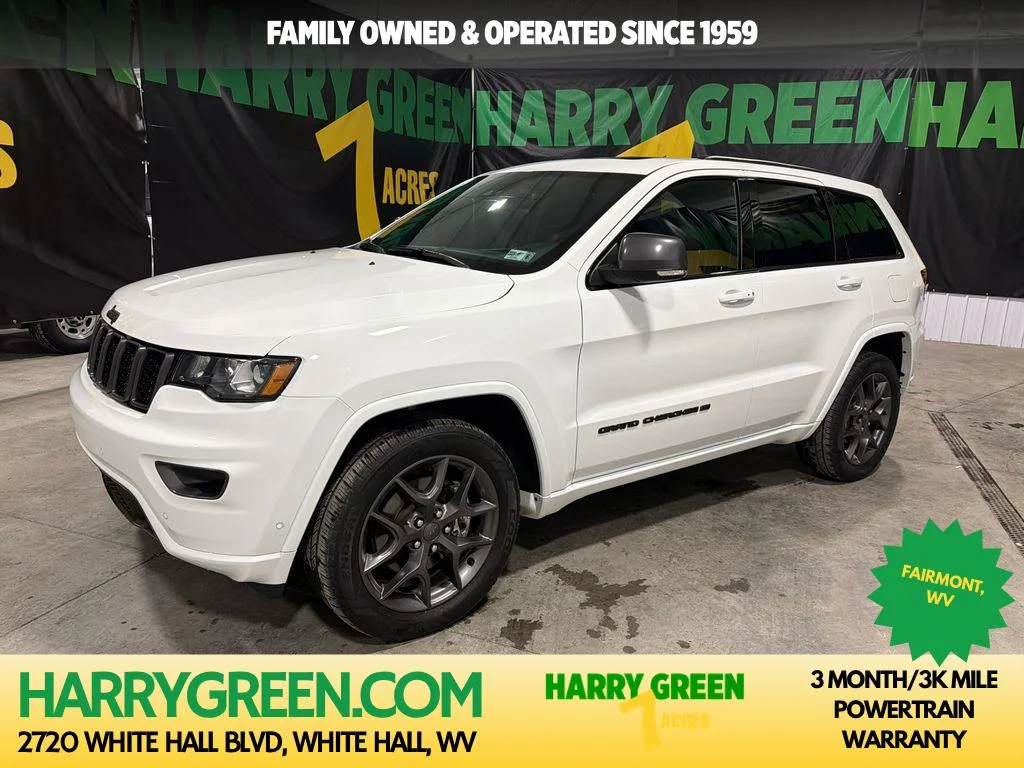 Used 2021 Bright White Clearcoat Jeep 80th Anniversary image 1