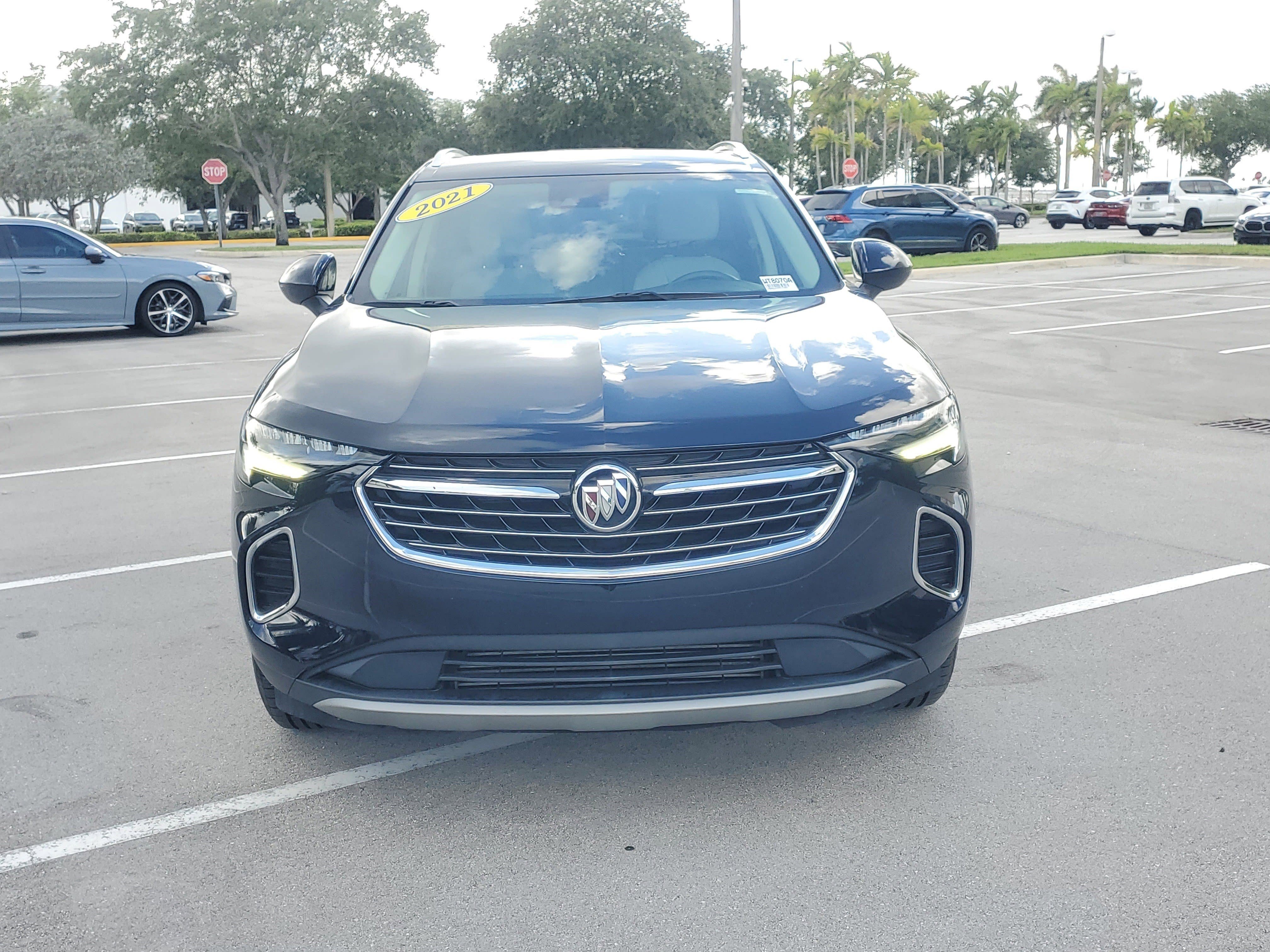 Used 2021 Dark Moon Blue Metallic Buick Preferred image 8