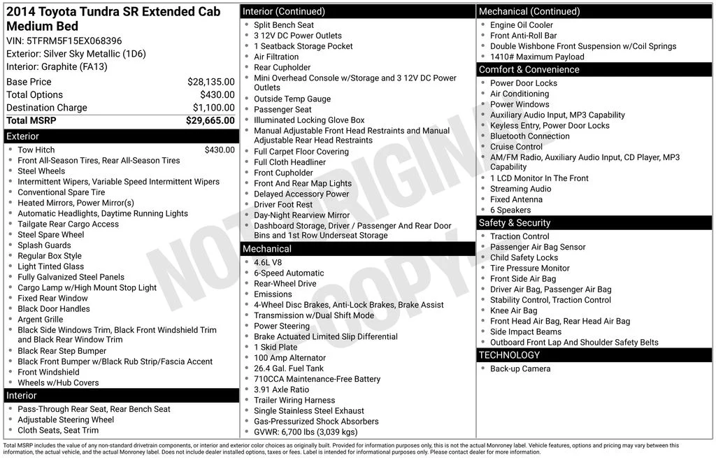 Used 2014 Silver Toyota SR image 1