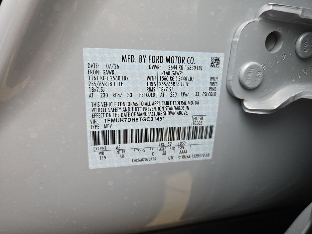 New 2026 Space White Metallic Ford Active image 25