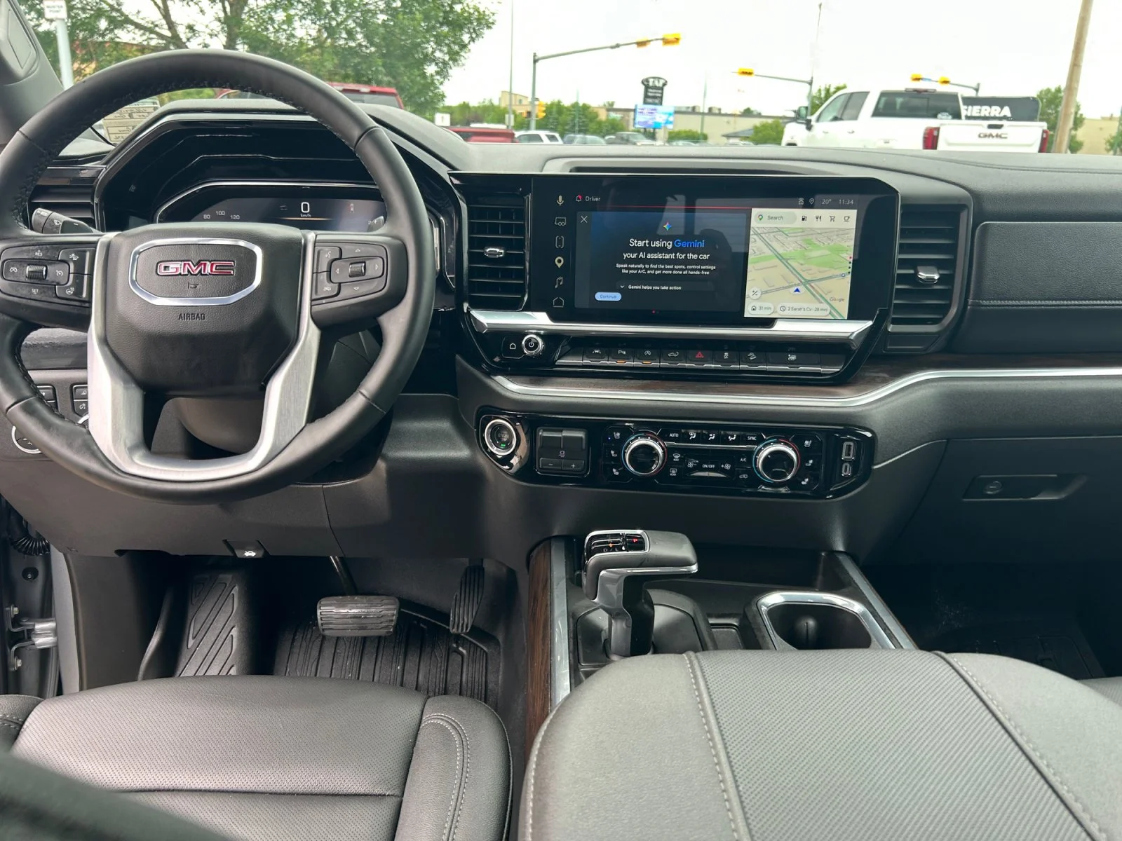 Used 2025 Gray GMC SLT Crew 6.2L Leather Sunroof Nav 4x4 image 21