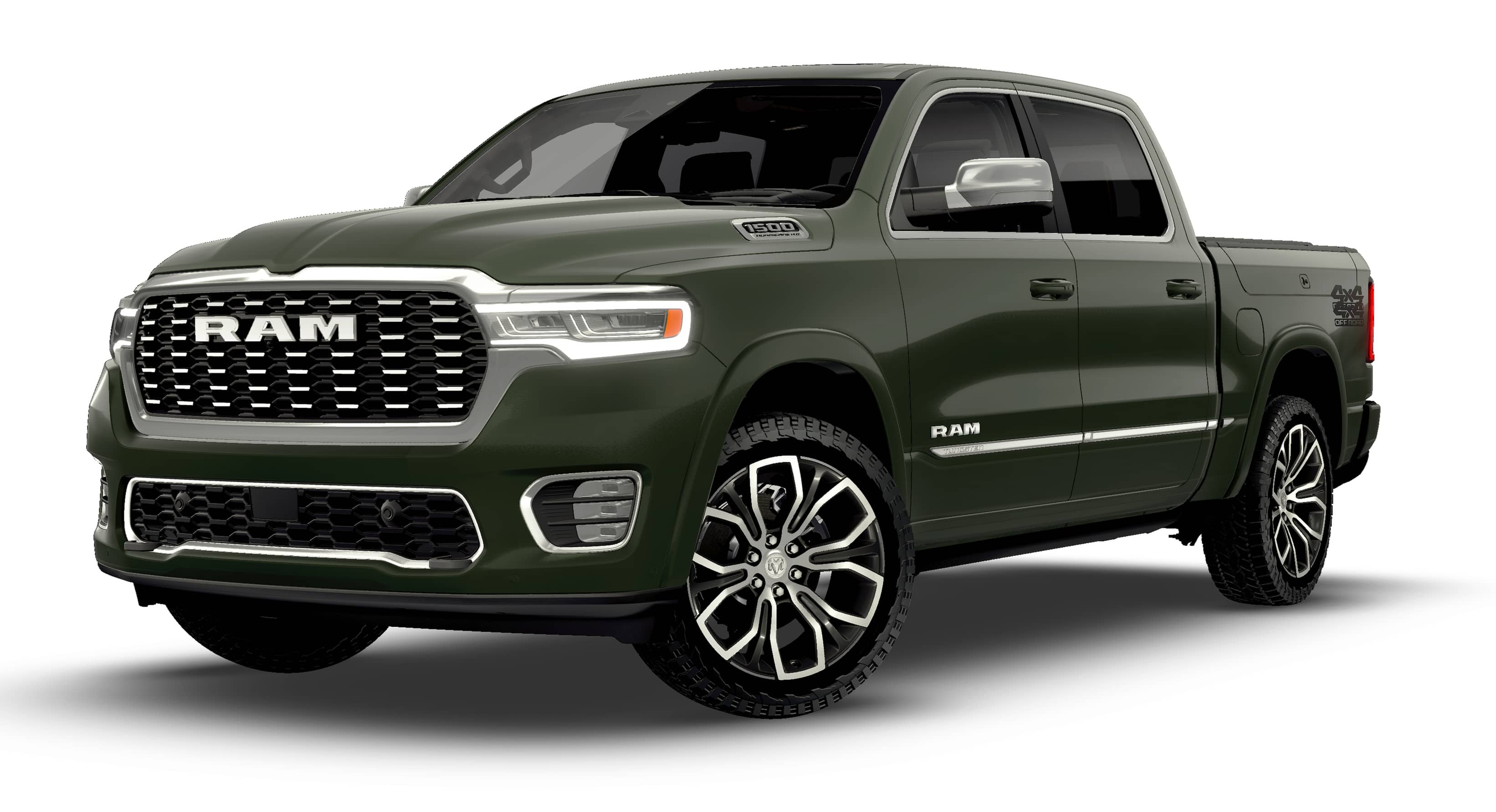 New 2026 Serrano-Green Metallic Exterior Paint RAM Tungsten image 13