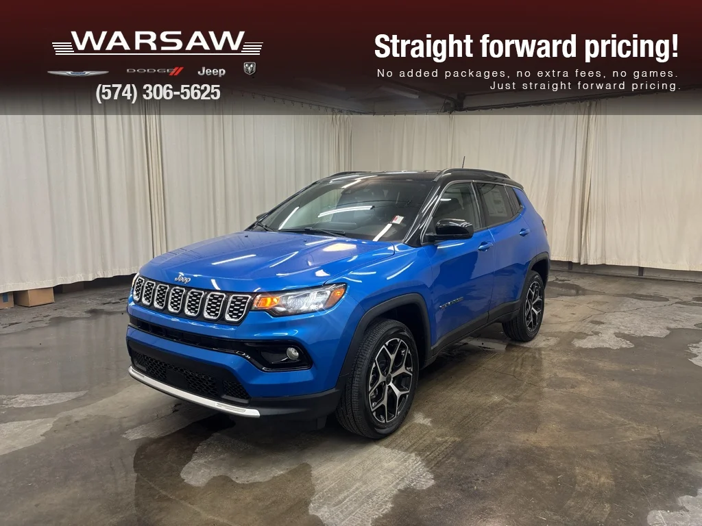 New 2026 Hydro Blue Pearl-Coat Exterior Paint Jeep Limited image 1