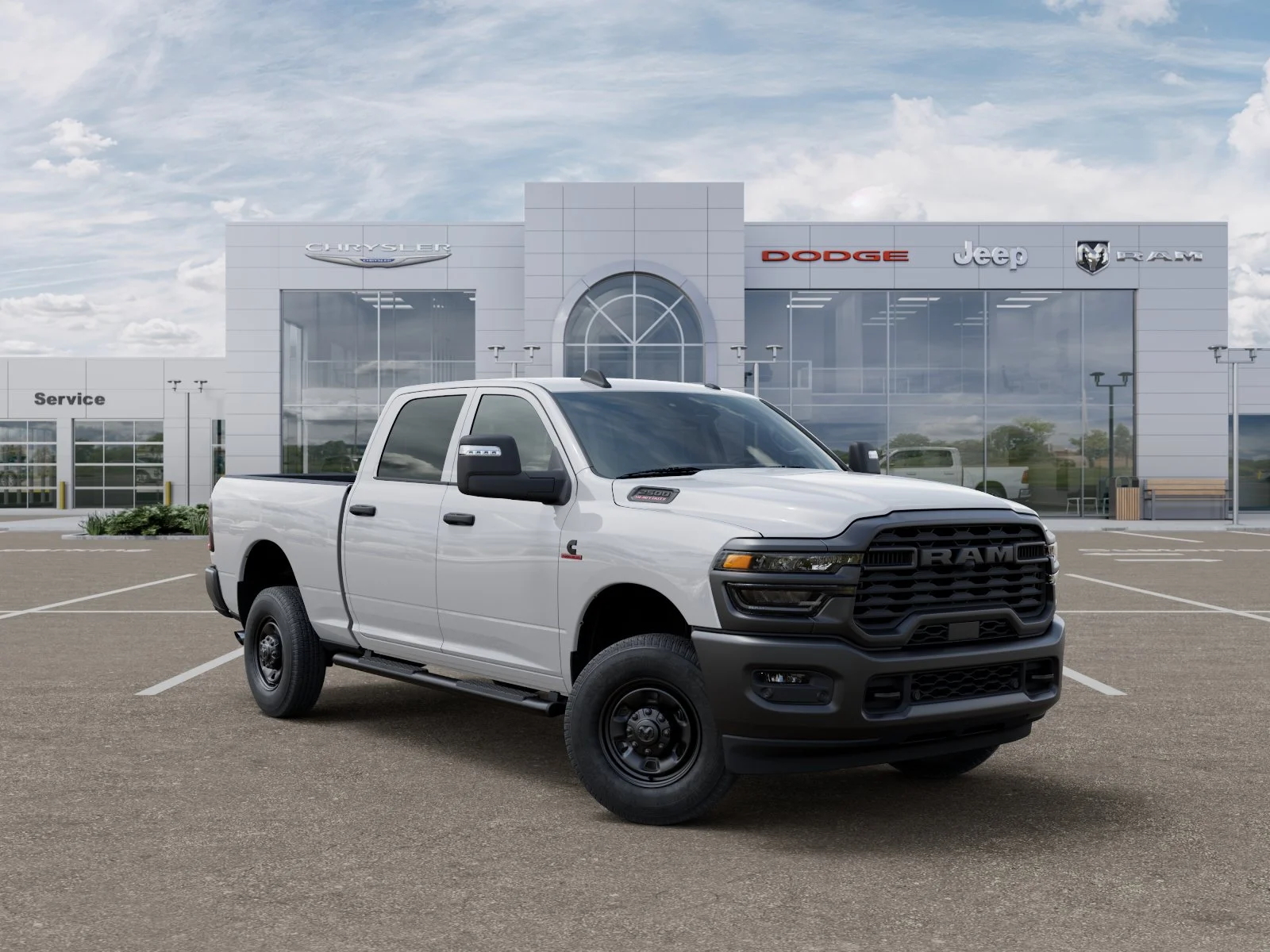 New 2025 Bright White Clear-Coat Exterior Paint RAM Tradesman image 34