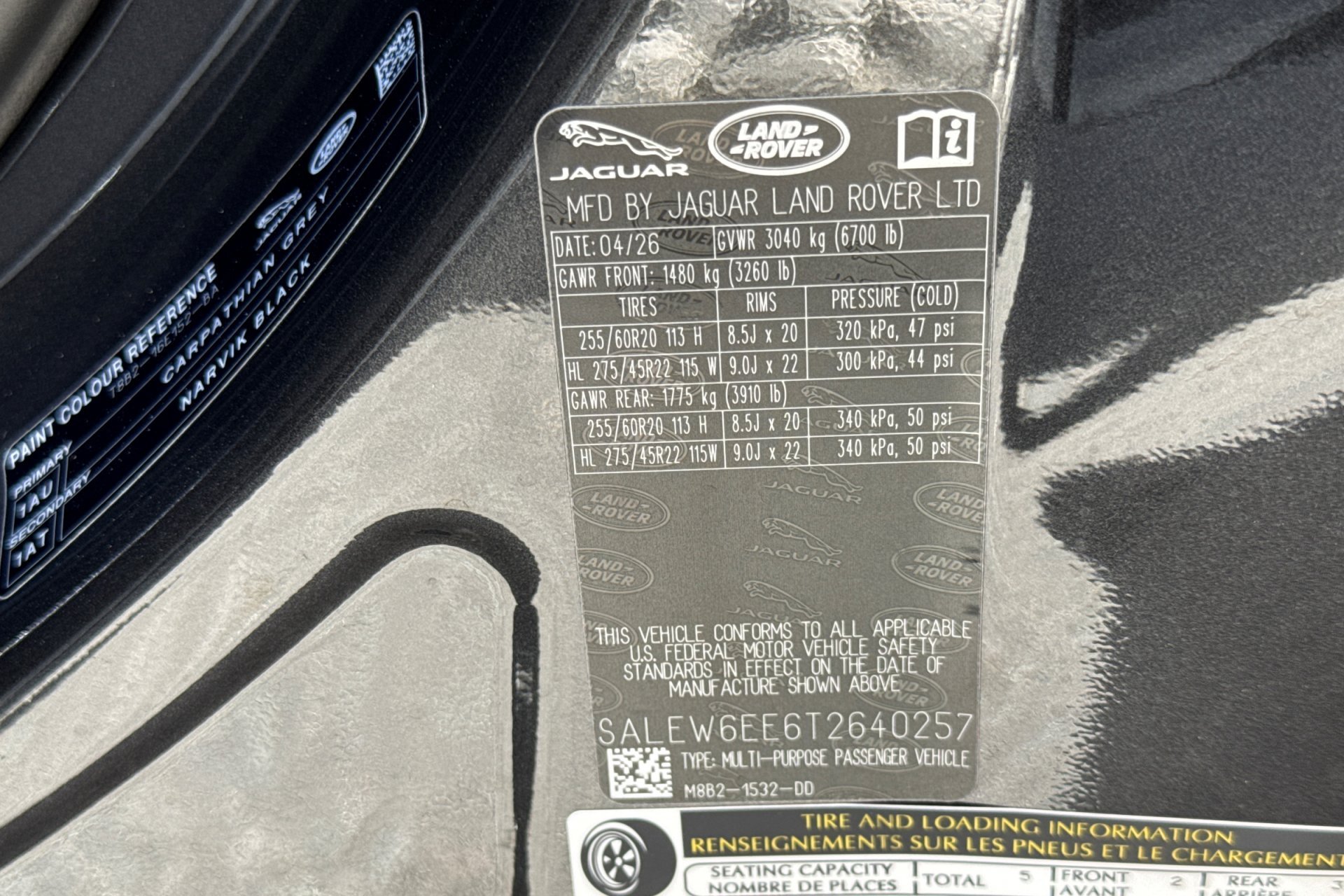 New 2026 Carpathian Grey Land Rover V8 image 29
