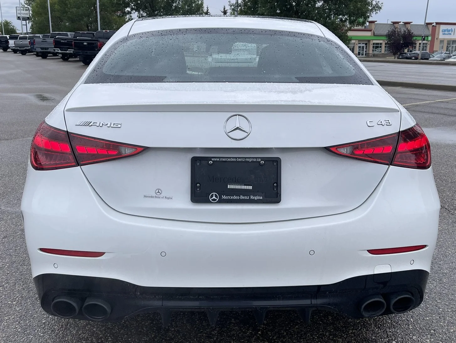 Used 2023 White Mercedes-Benz AMG C 43 AWD Leather Sunroof Navigation image 4