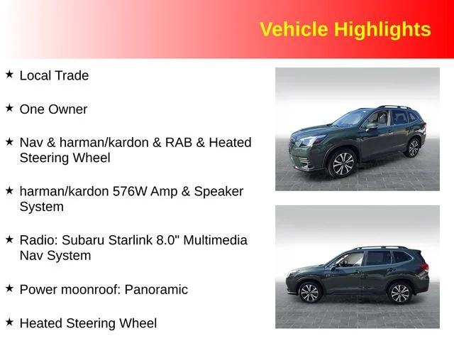 Used 2022 Green Subaru Limited image 3