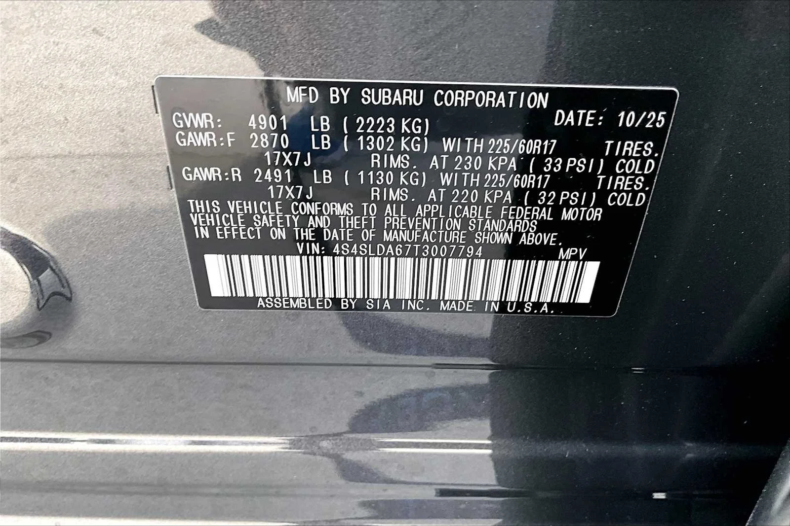 New 2026 Magnetite Gray Metallic Subaru  image 18