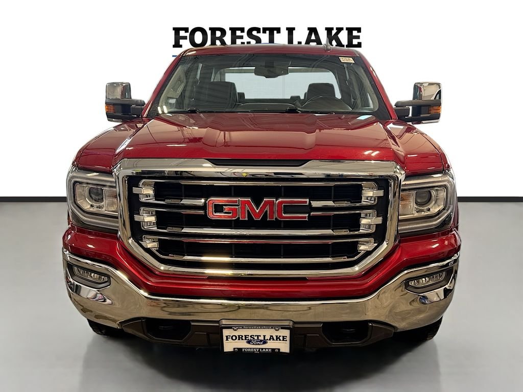 Certified 2018 GMC Sierra 1500 SLT with VIN 3GTU2NEC0JG566684 for sale in Forest Lake, Minnesota