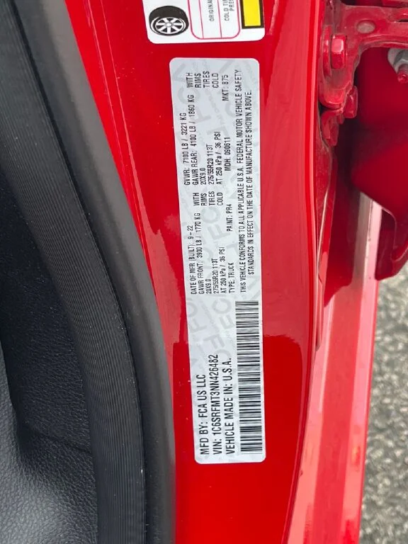 Certified Used 2022 Flame Red Clearcoat Ram Big Horn image 36