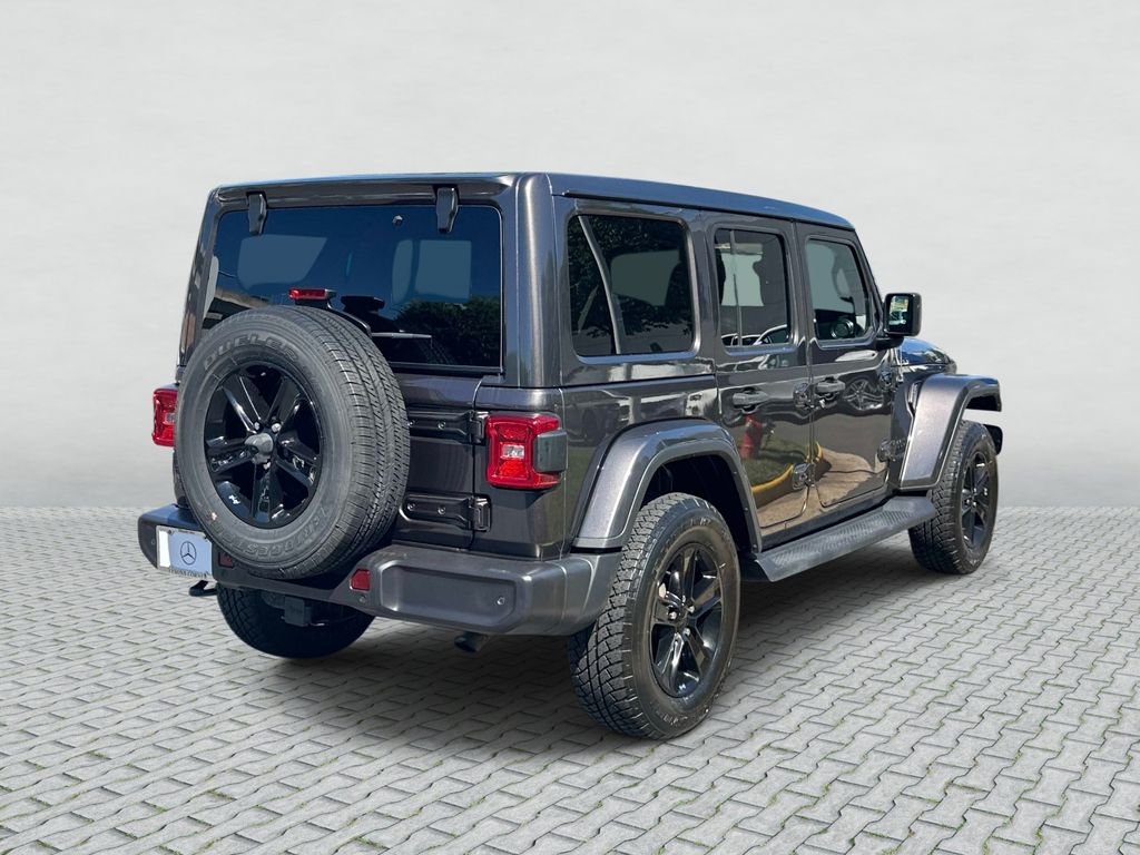 Used 2020 Crystal Metallic Jeep Unlimited Sahara Altitude image 5