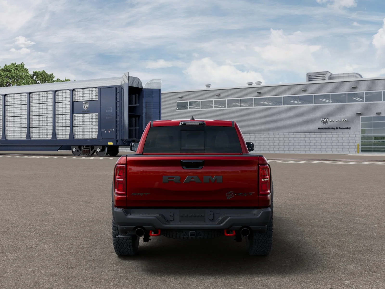 New 2027 Molten Red Pearl-Coat Exterior Paint RAM TRX image 7