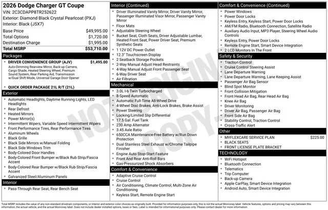 New 2026 Diamond Black Crystal Pearlcoat Dodge R/T image 30