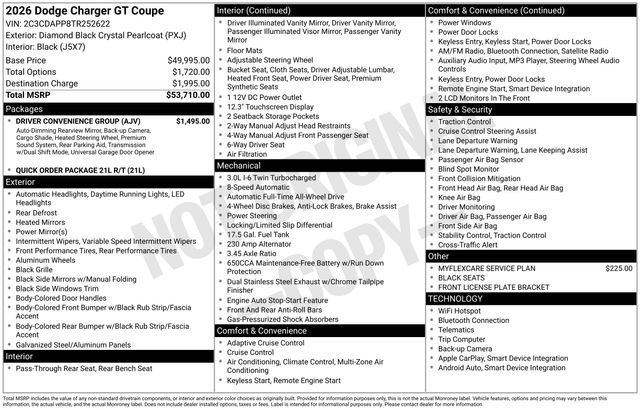 New 2026 Diamond Black Crystal Pearlcoat Dodge R/T image 30