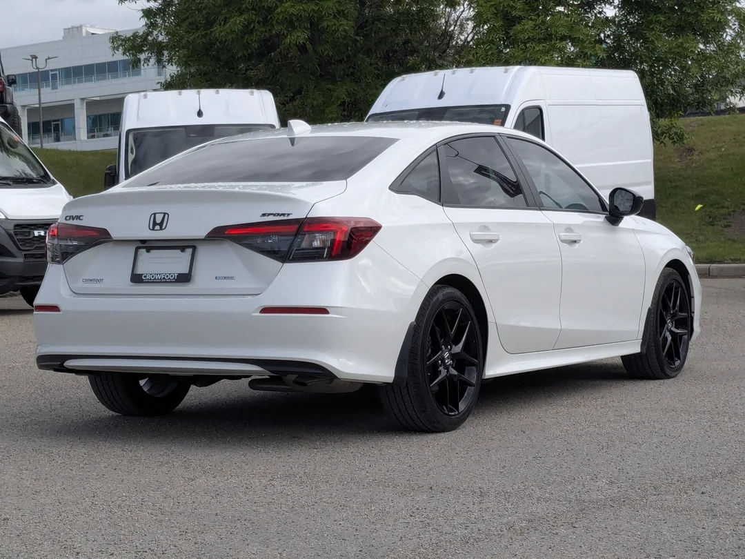 Certified Used 2025 White Honda Sport - - FWD - Honda Sensing Suite - Heated Seats - 9 Touchscreen - Wireless CarPlay & More! image 8