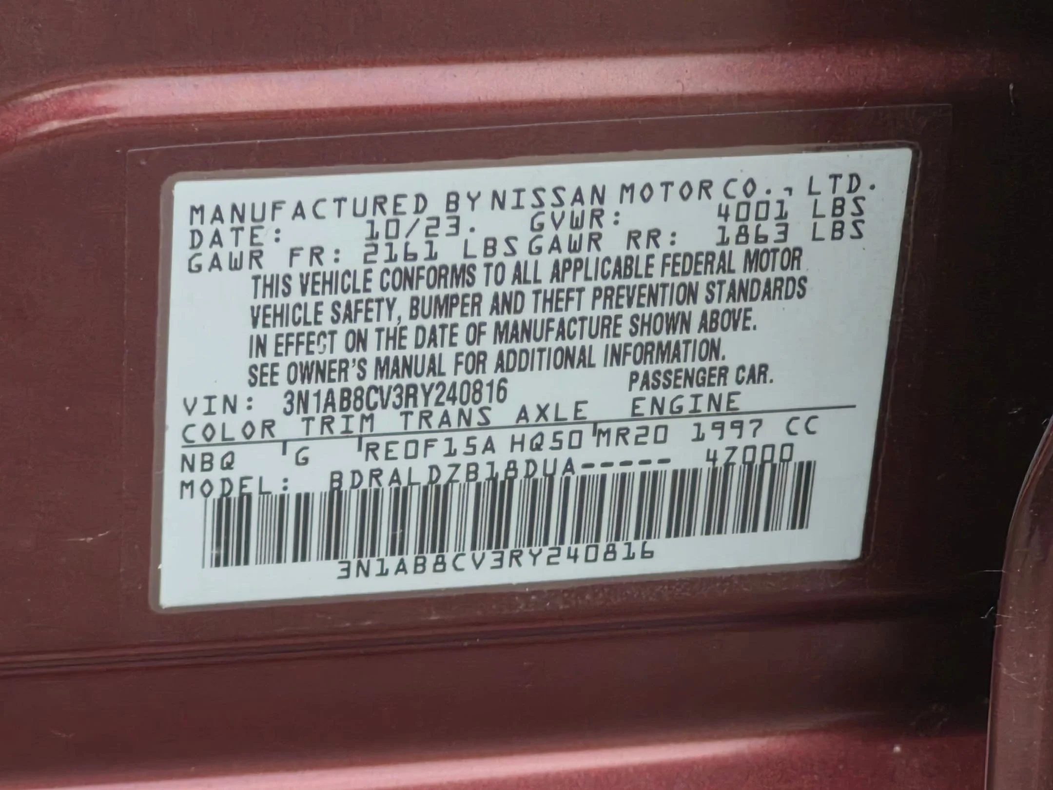Used 2024 Rosewood Metallic Nissan SV image 30
