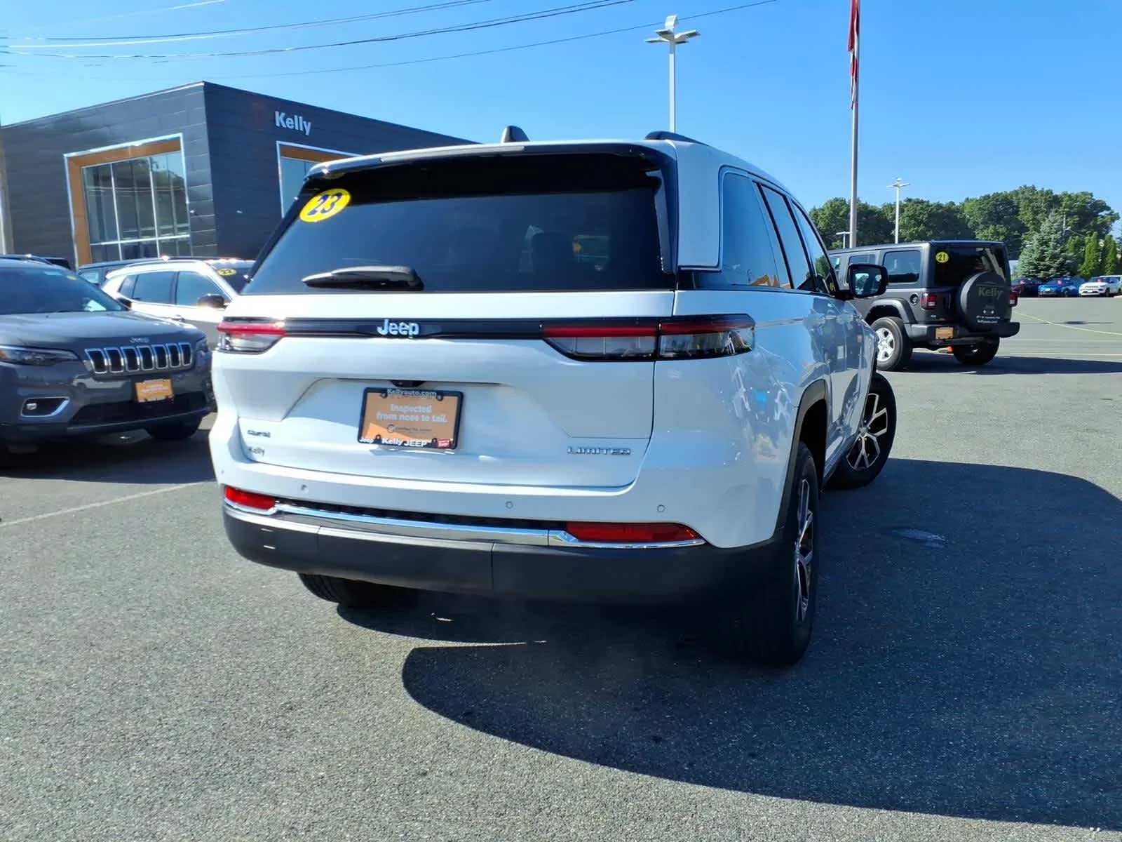 Certified Used 2023 Bright White Clearcoat Jeep Limited image 8