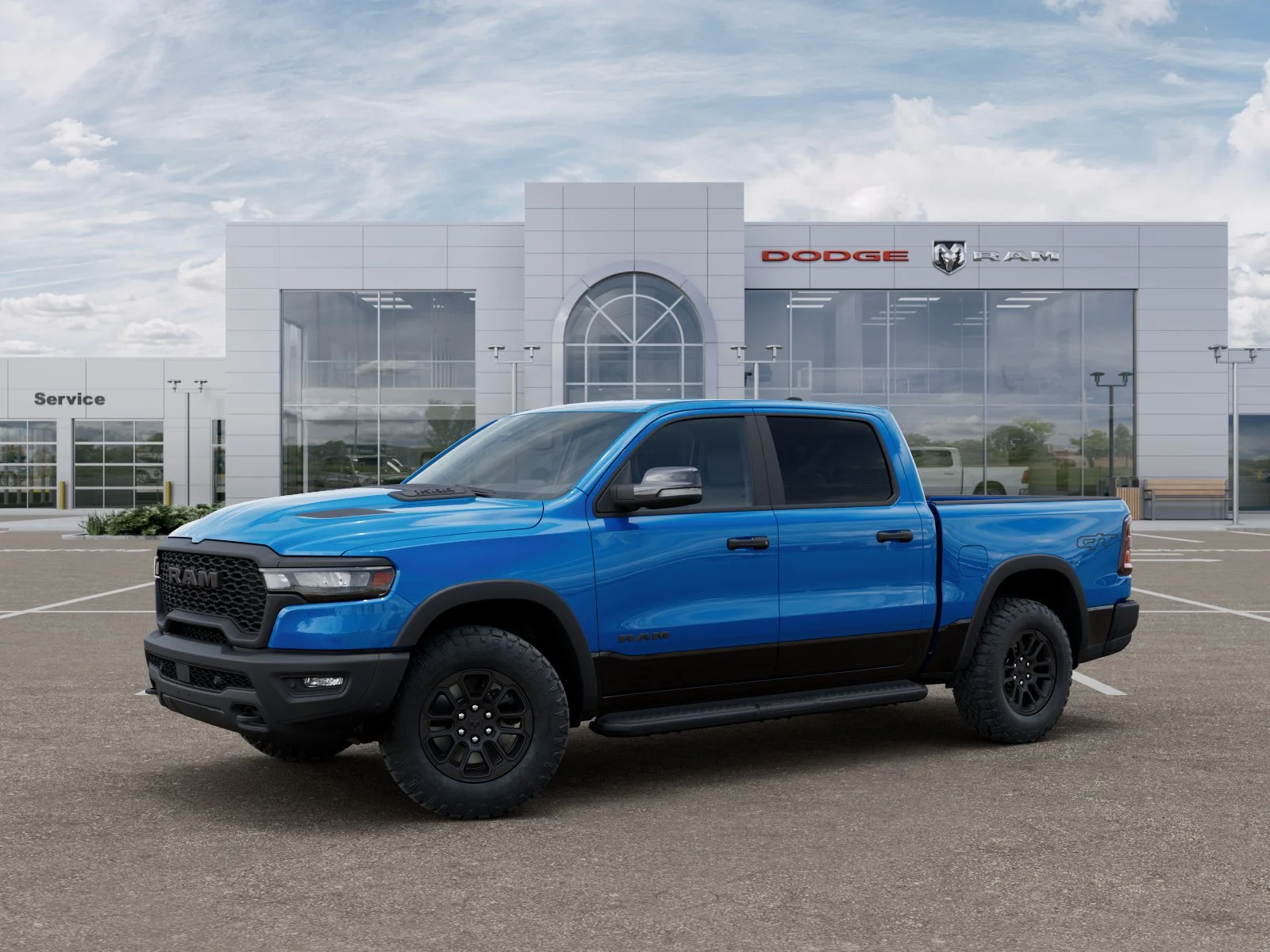 New 2026 Hydro Blue Pearl-Coat Exterior Paint RAM Rebel image 29