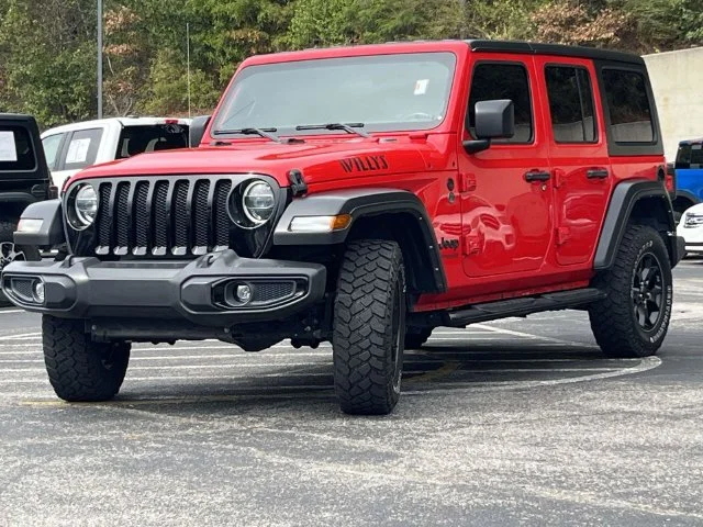 Used 2022 Red Jeep Unlimited Willys image 8