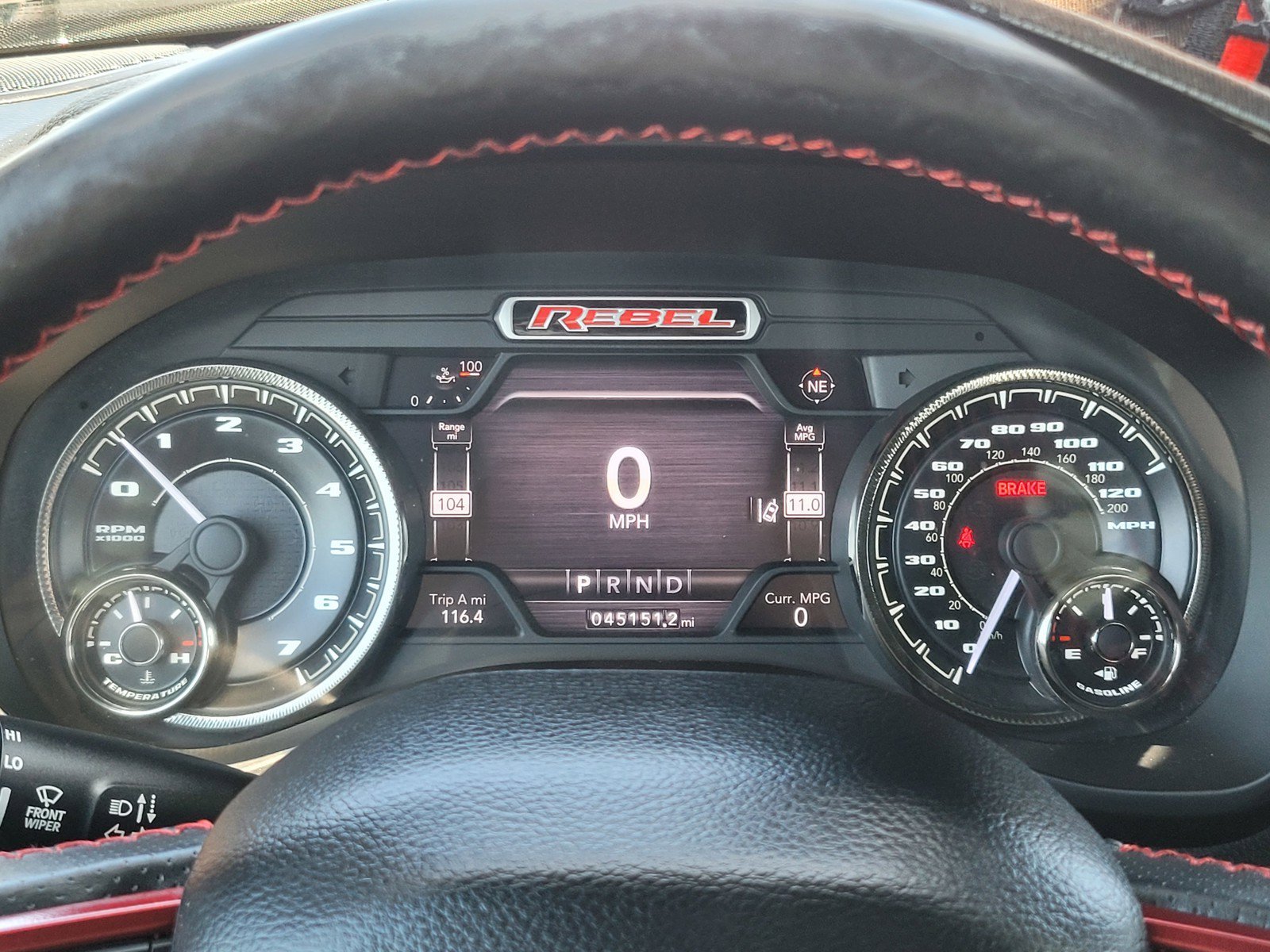 Used 2020 Diamond Black Crystal Pearlcoat Ram Rebel image 24