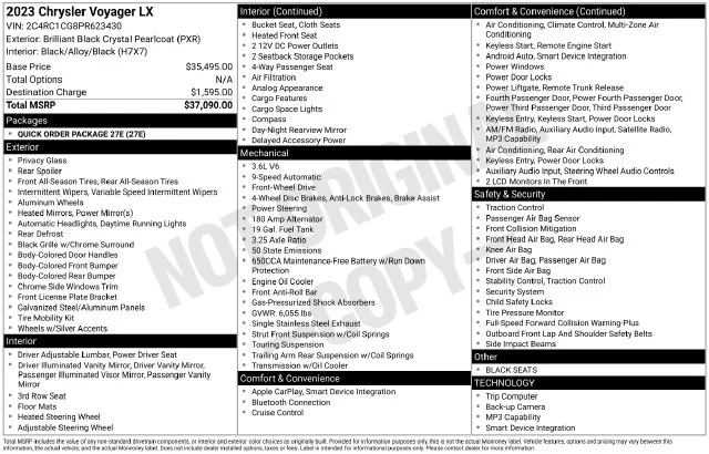 Used 2023 Black Chrysler LX image 44