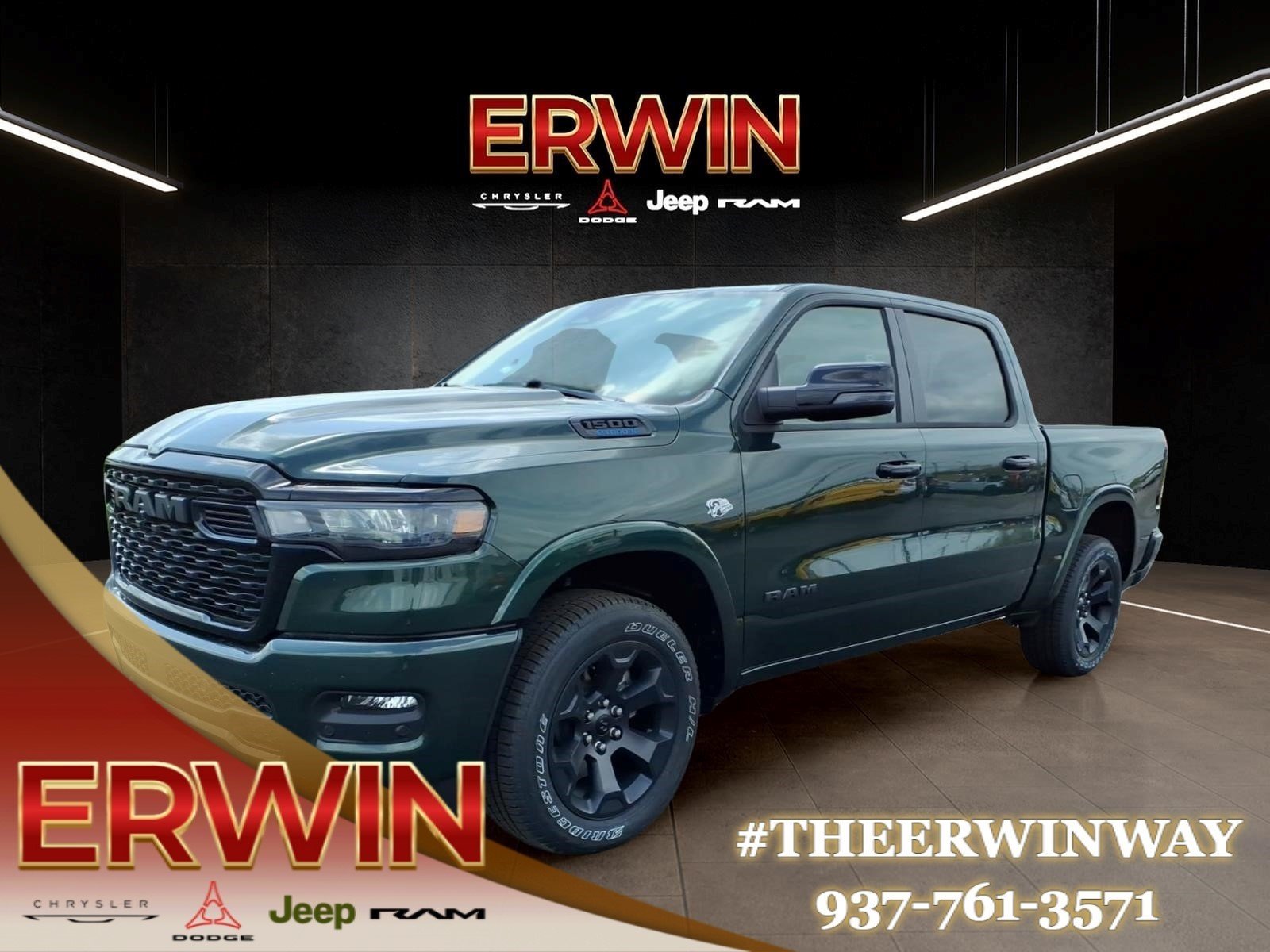 New 2026 Serrano-Green Metallic Exterior Paint RAM Lone Star image 3
