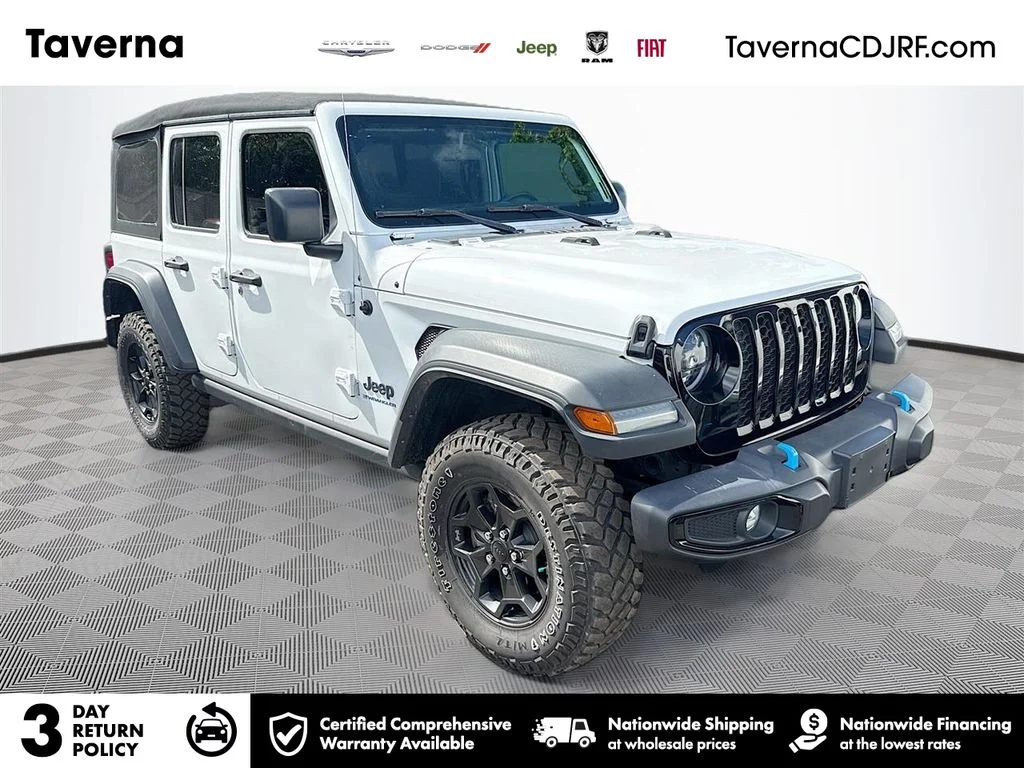 Used 2023 White Jeep Willys 4xe image 1