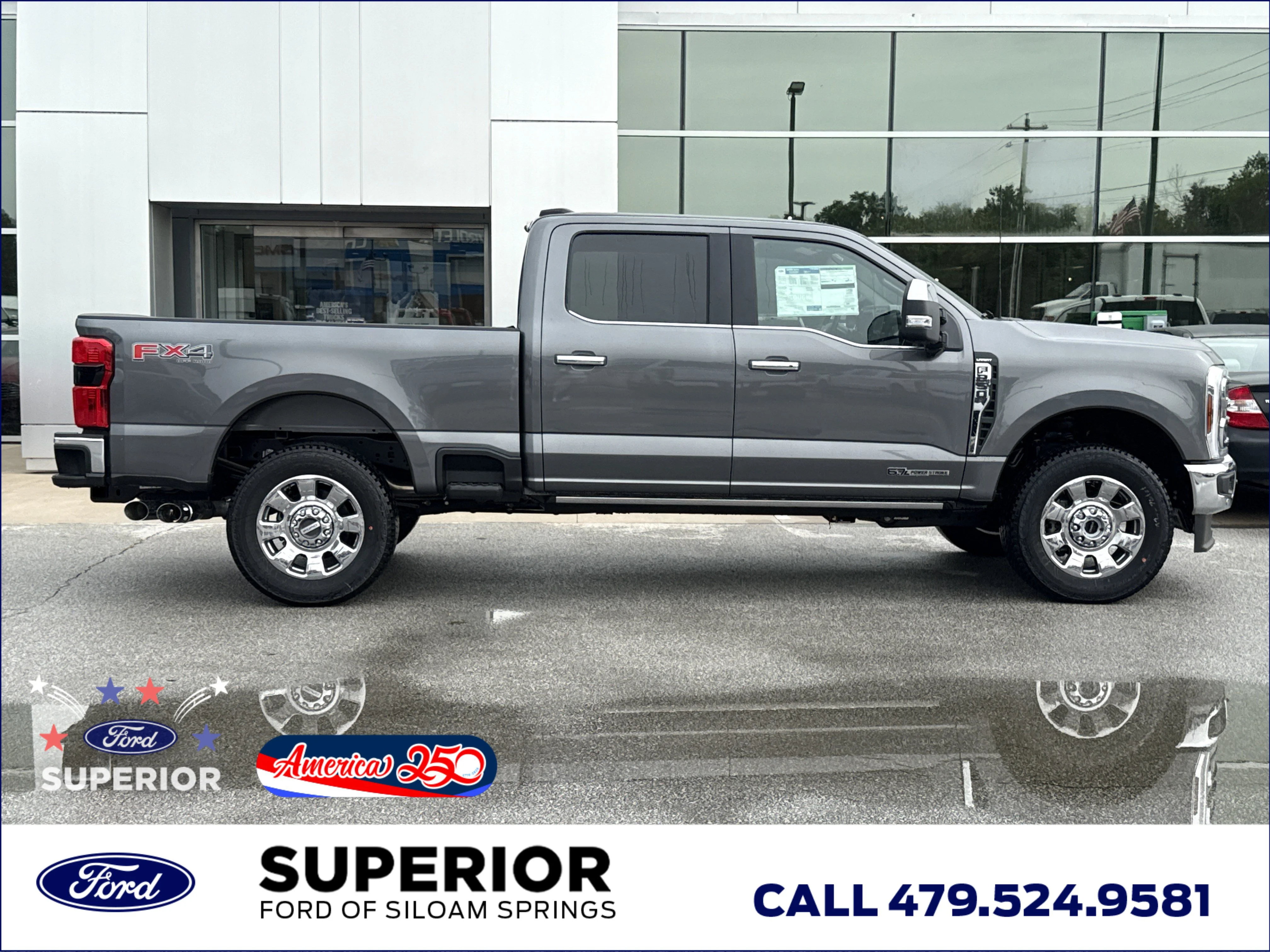 New 2026 Carbonized Gray Metallic Ford Lariat 4WD image 2