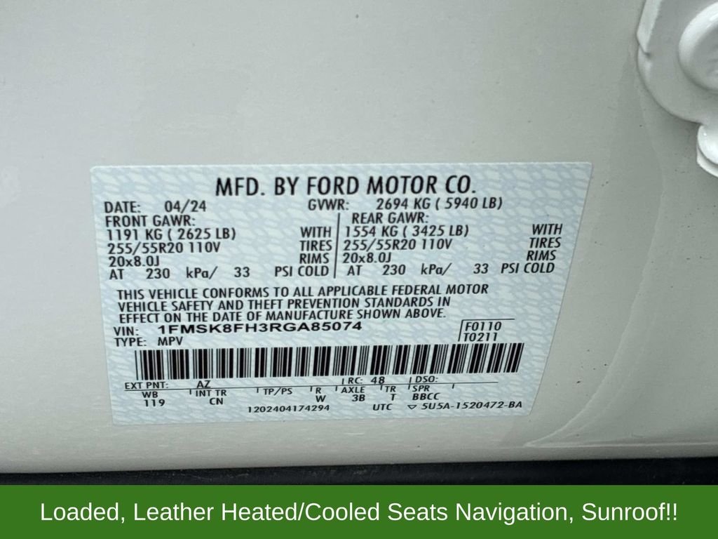 Used 2024 White Ford Limited image 24