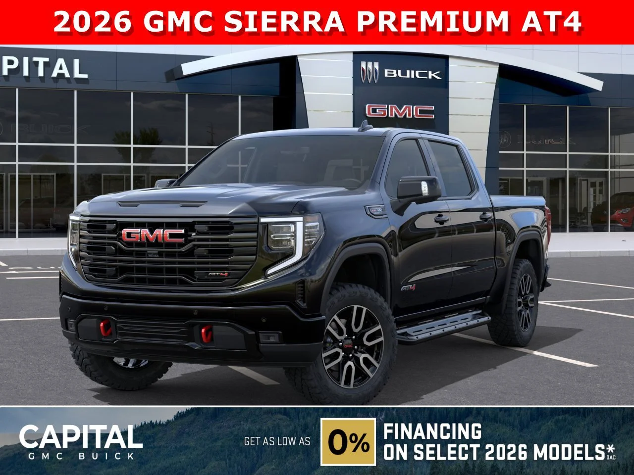 New 2026 ONYX BLACK GMC AT4 image 1