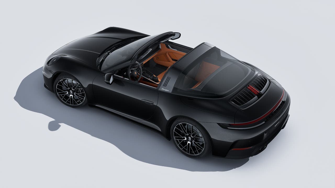 New 2026 Jet Black Metallic Porsche Targa 4S image 4