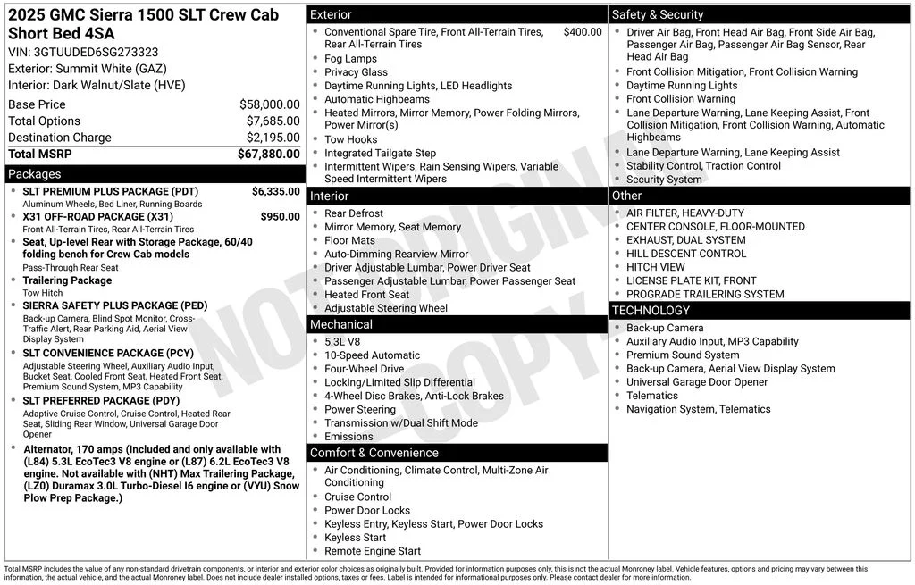 Used 2025 White GMC SLT image 6