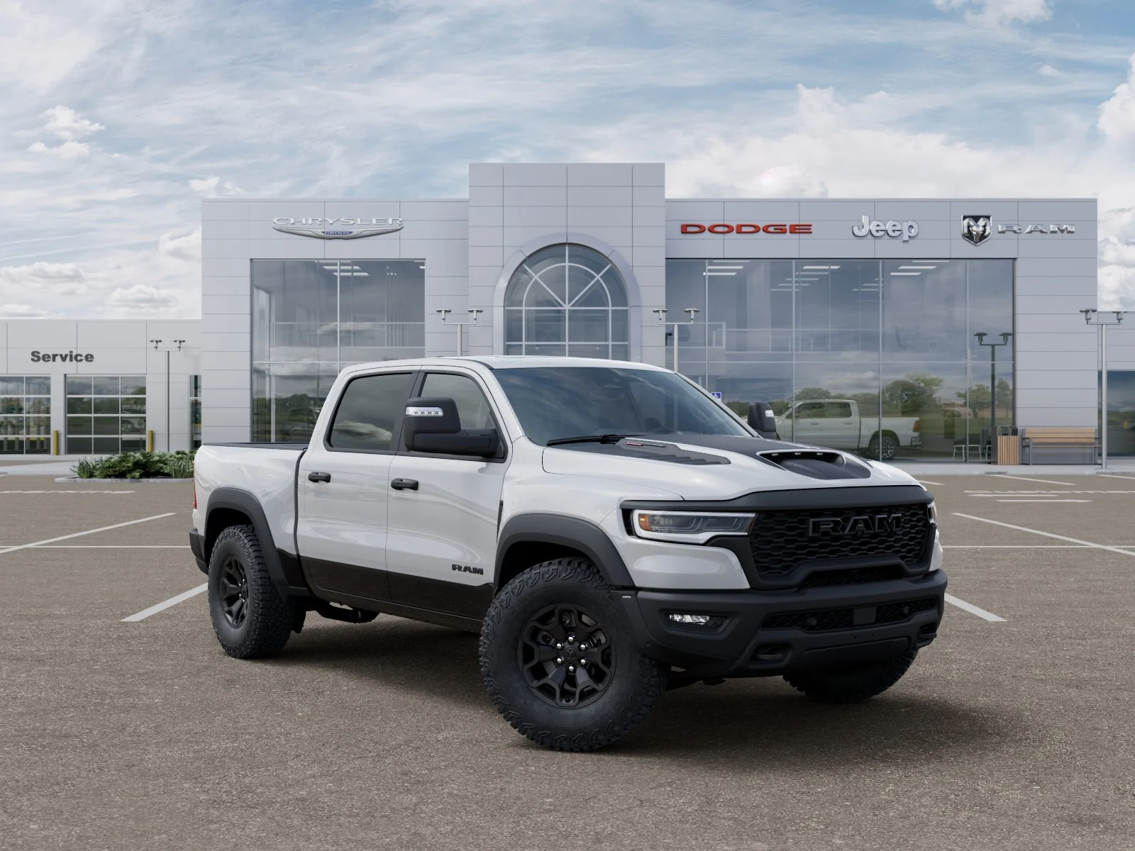 New 2026 Bright White Clear-Coat Exterior Paint RAM RHO image 5