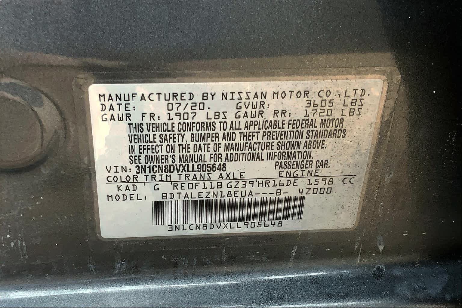 Used 2020 Gun Metallic Nissan S image 36