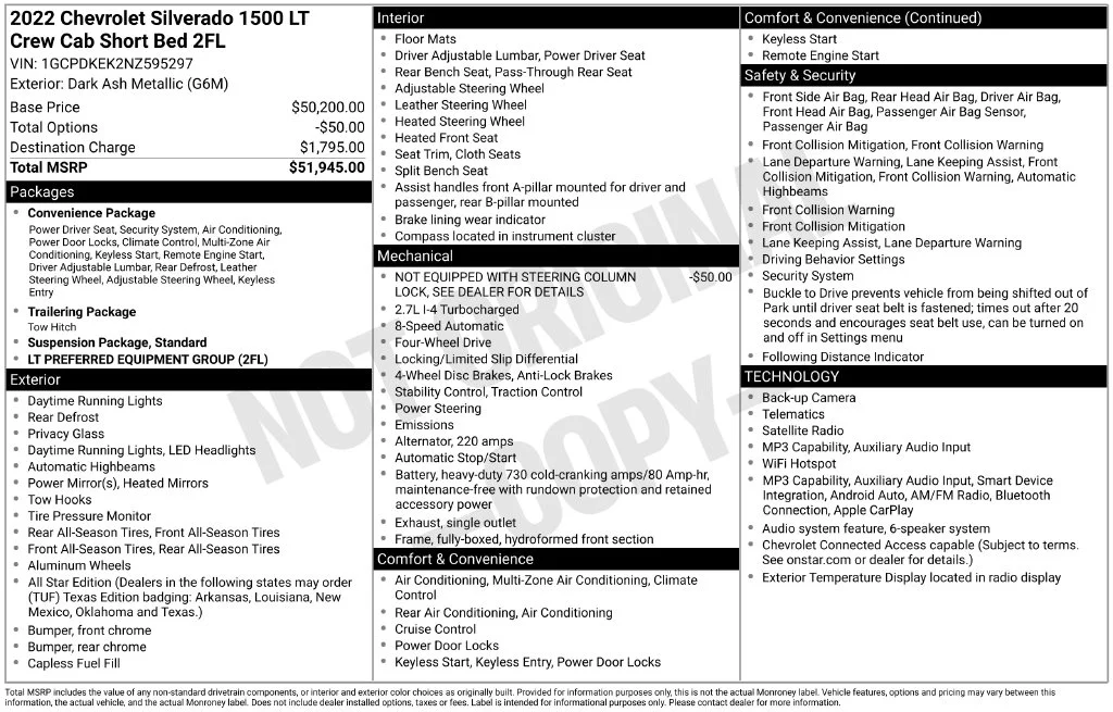 Used 2022 Gray Chevrolet LT image 19
