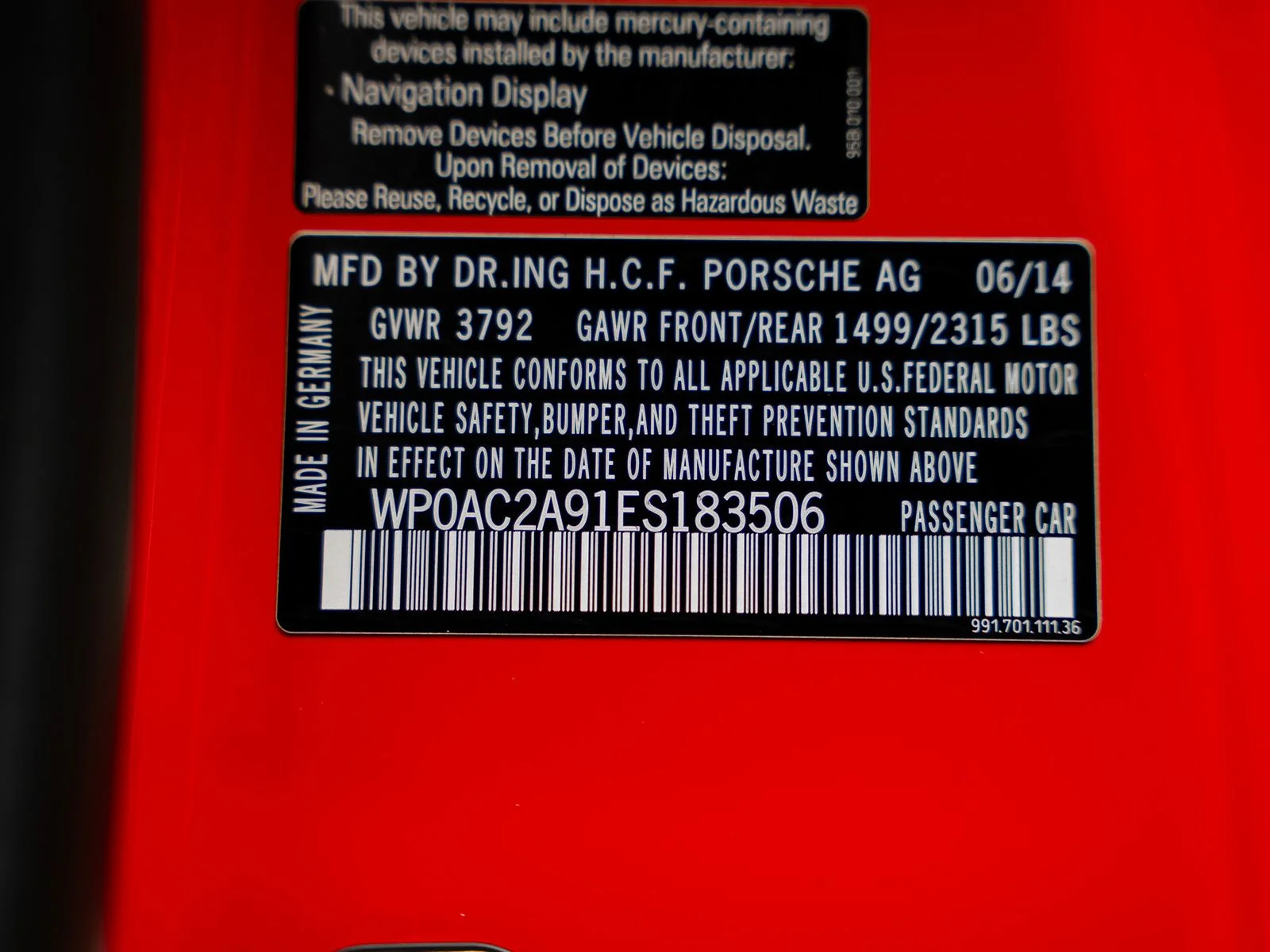 Used 2014 Red Porsche GT3 image 58