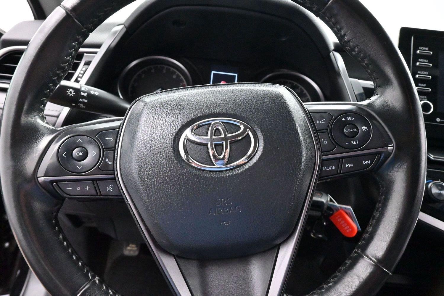 Used 2023 Midnight Black Metallic Toyota SE image 16