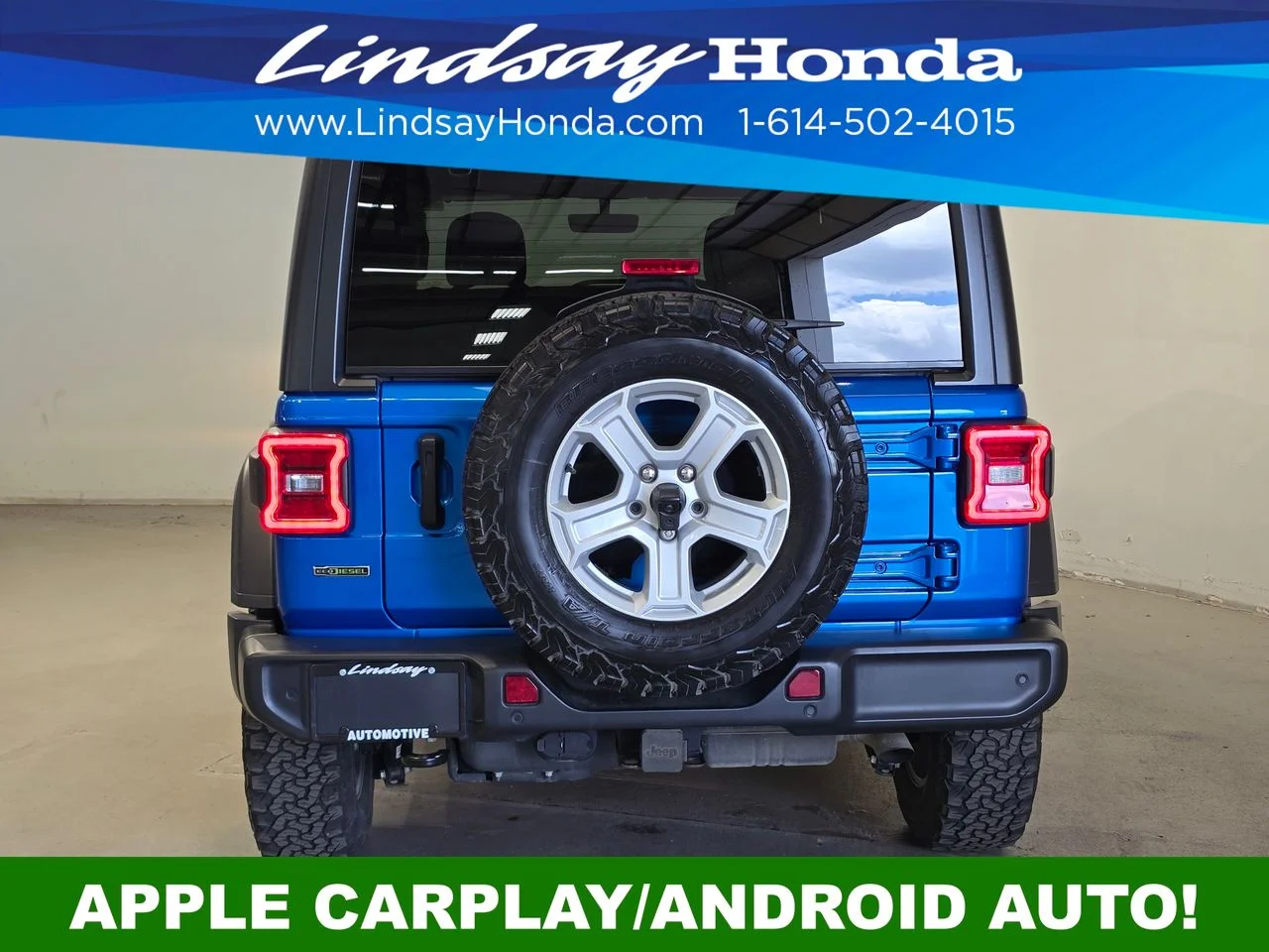 Used 2021 Hydro Blue Pearl Coat Jeep Unlimited Sport S image 6