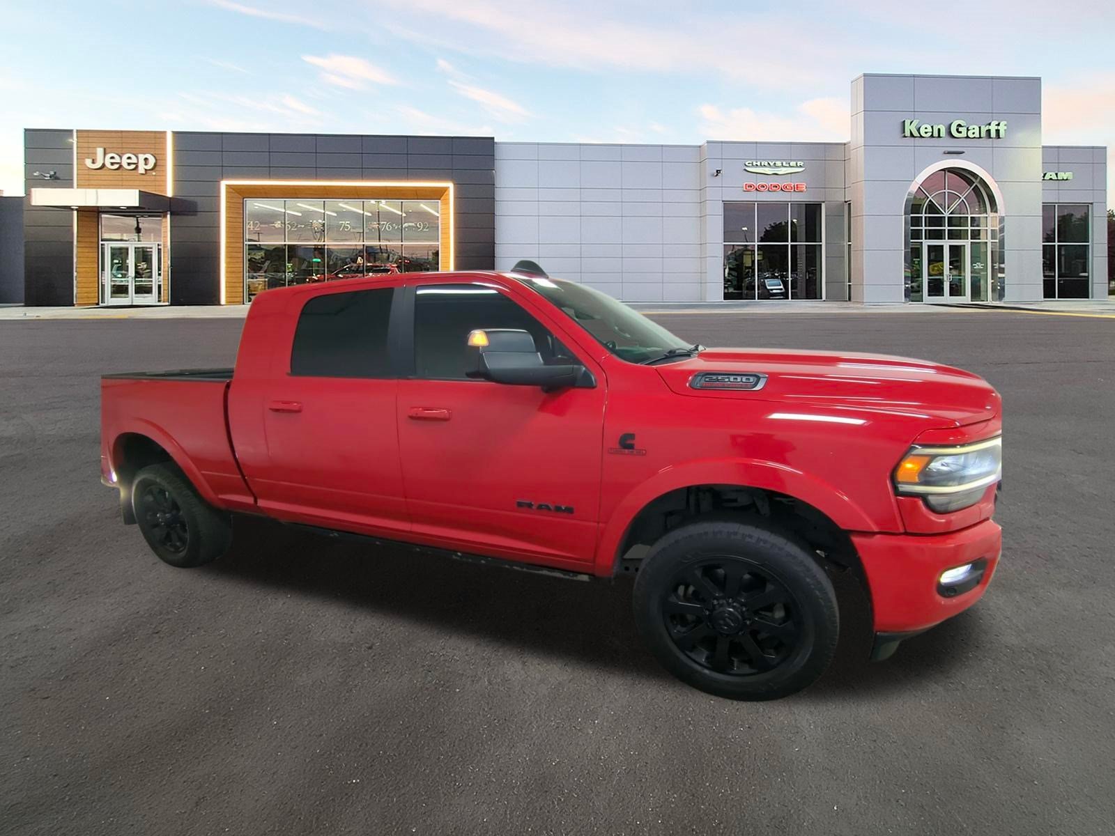 Used 2019 Flame Red Clearcoat Ram Laramie image 3