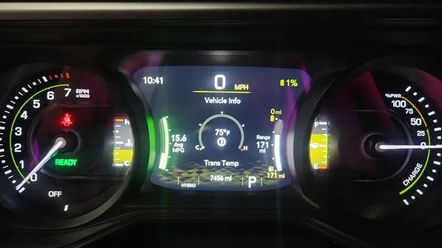 Used 2025 Gray Jeep Sahara 4xe image 10