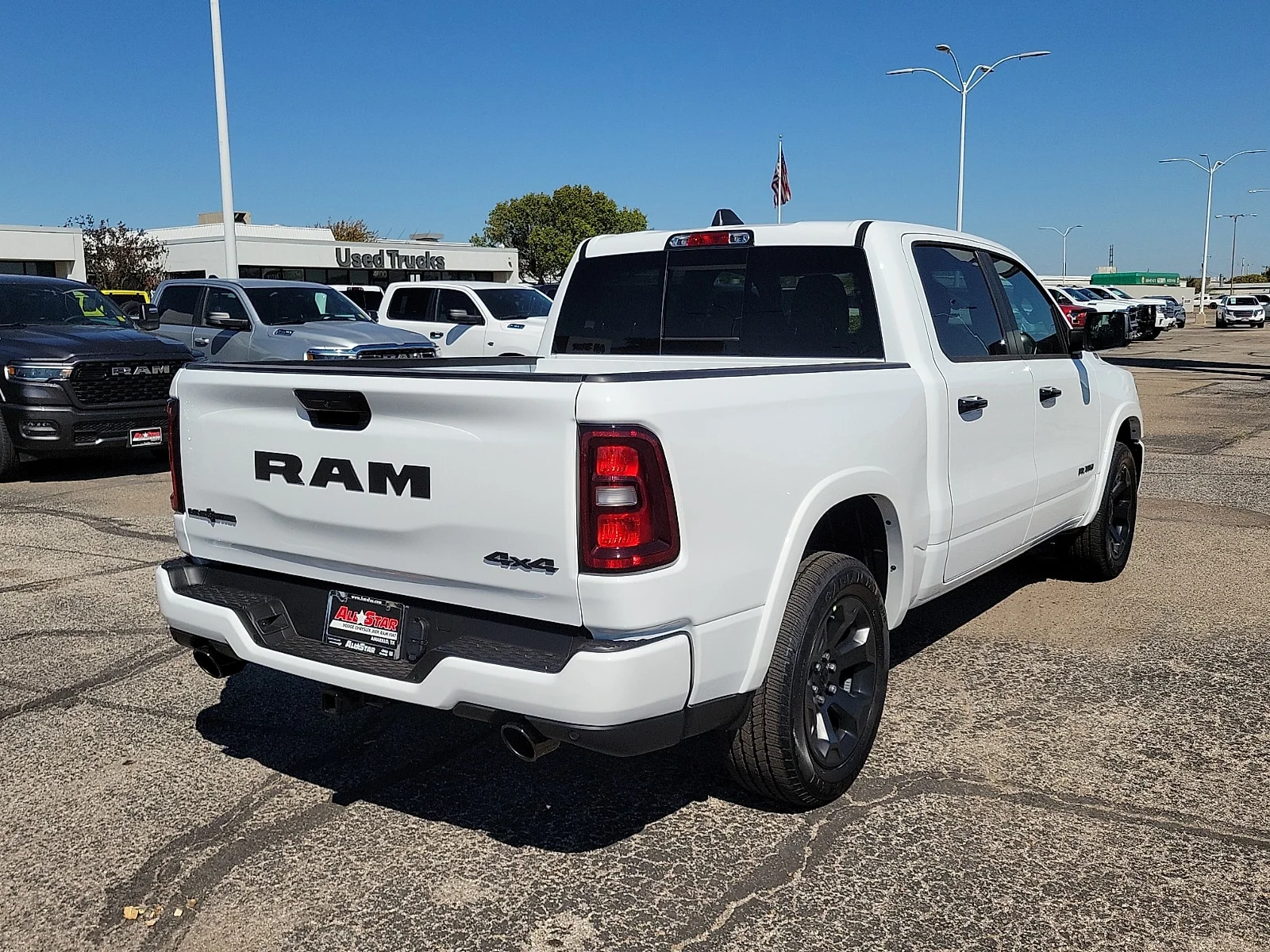 New 2027 Bright White Ram LONE STAR CREW CAB 4X4 5