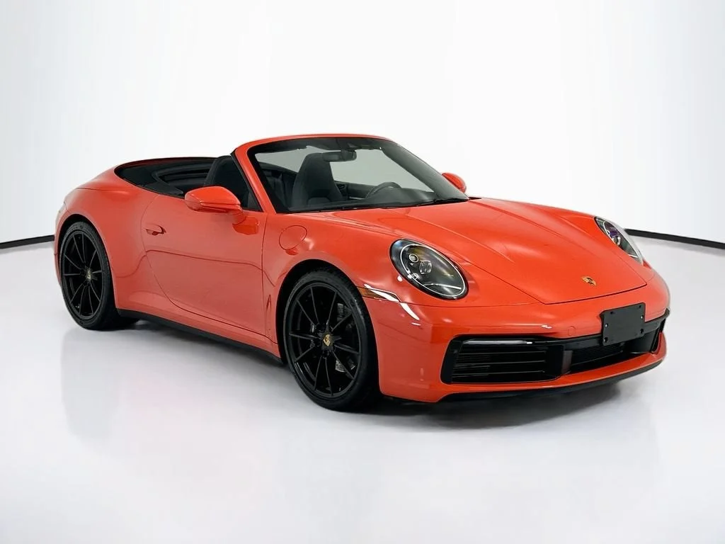 Used 2021 Lava Orange Porsche Carrera image 3
