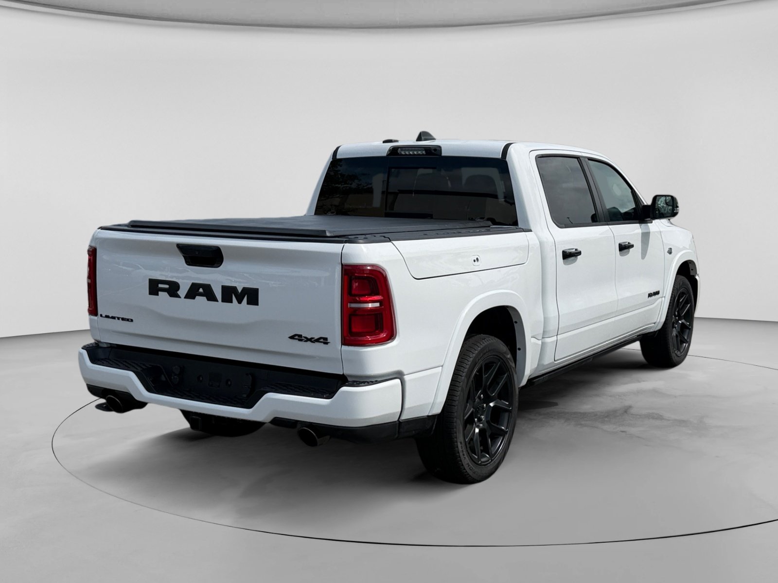 New 2026 Bright White Clear-Coat Exterior Paint RAM Limited 4x4 Crew Cab 5