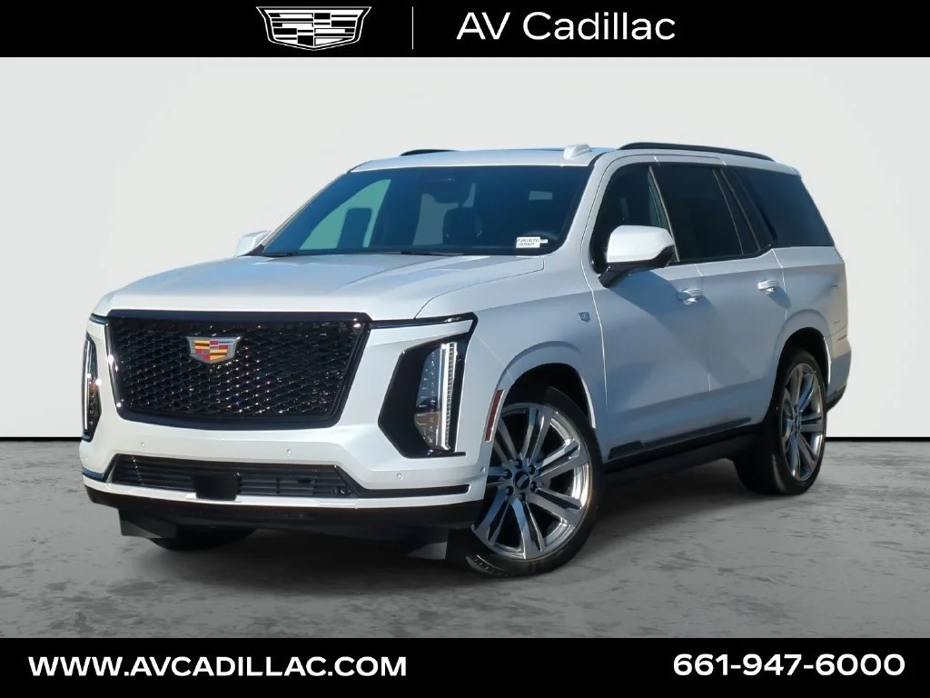 New 2026 Vibrant White Tricoat Cadillac Platinum Sport image 1