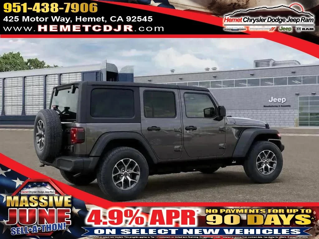New 2026 Granite Crystal Metallic Clear-Coat Exterior Paint Jeep Sport S image 1