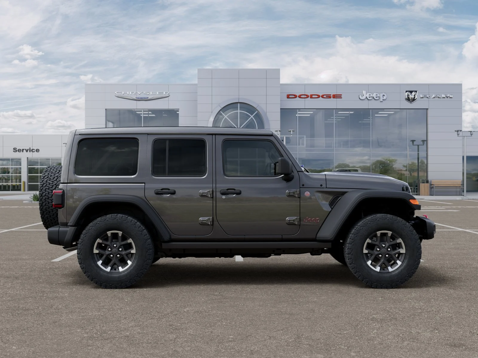 New 2026 Granite Crystal Metallic Clear-Coat Exterior Paint Jeep Rubicon image 48