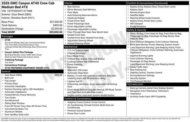 2026 GMC Canyon AT4X - Photo 25