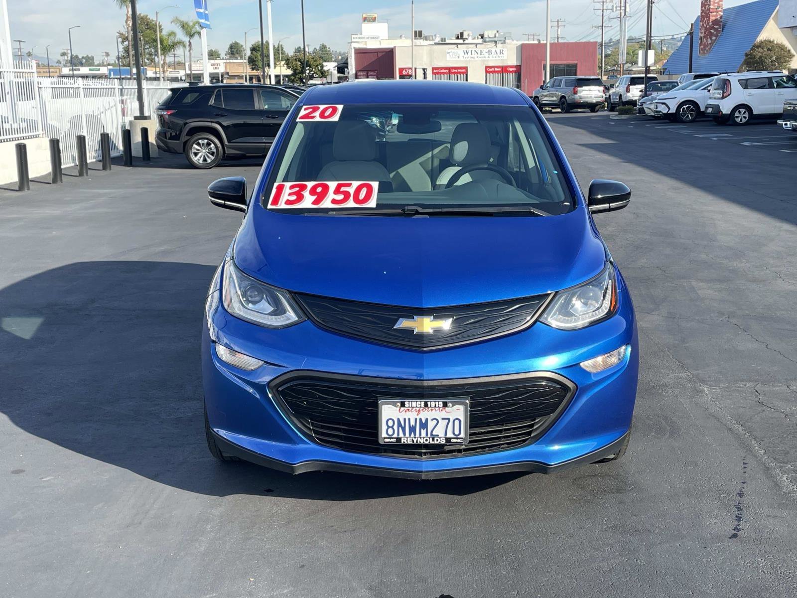 Used 2020 Chevrolet Bolt EV LT with VIN 1G1FW6S01L4104964 for sale in Covina, CA