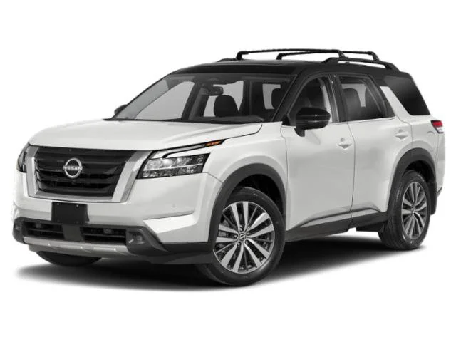 Used 2022 Pearl White Tricoat/Super Black Nissan Platinum image 1